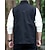 cheap Men&#039;s Fishing Vest-Men&#039;s Vest Gilet Outdoor Daily Fashion Casual Spring Fall Pocket Polyester Comfortable Plain Zipper Stand Collar Regular Fit Black Red Blue Khaki Vest