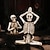 billige Figuriner &amp; dekorationer-Halloween-harpiksfigur yoga-skeletstatue uhyggelig harpiksdekoration til halloween havefest bordornament uhyggelig feriedekoration hjemsøgt hus-displaytilbehør