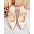 cheap Cocktail-Women&#039;s Pointed Toe Satin Slingback Flats - Rhinestone Strap Elegant Shoes for Cocktail Parties and Evening Events