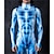 abordables body-muscle Halloween combinaison Combinaison Intégrale Déguisement effrayant Adulte Homme Halloween Carnaval Le jour des morts Performance Soirée Club Déguisements d&#039;Halloween faciles Se déguiser