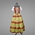 ieftine Rochie-Medieval Renascentist Rochii Rochii de bal Rochie Lungă Viching Cavaler celtic Costume de fancy Pentru femei Regal Halloween Carnaval Mascaradă Performanță LARP Ren Faire Adulți Rochie