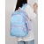 abordables Mochilas para Niños y Adolescentes-Mochila escolar infantil con estampado de dibujos animados y múltiples bolsillos, ligera e impermeable, ideal para estudiantes de primaria, disponible en rosa, negro, morado y azul.