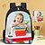 cheap Kids &amp; Teen Backpacks-Kid's Custom Photo School Backpack with Reflective Safety Strips, Multi-Compartment Storage, and Luggage Strap – Personalized Bookbag for Kids, Travel, and Daily School Use