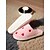 voordelige Damespantoffels &amp; slippers-Dames Slippers Fuzzy pantoffels Indoor pantoffels Warme Pantoffels Huis Valentijnsdag Dagelijks Hartvormig Met fleece gevoerd Platte hak Ronde Teen Pluche Casual Comfortabel Imitatiebont Leegloper