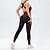 billiga Set och One-Pieces-Dam Scrunch Yoga Romper Träningsjumpsuits Öppen rygg Färgblock Byxdress Sjöblå ArmyGreen Gymträning Hög midja Stretch Andningsfunktion Magkontroll Ärmlös Sport Sportkläder Smal