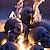 cheap Outdoor Decor-1pc Halloween Ceramic Fireproof Fire Pit Skull, Burning Skeleton Head Figurine for Fireplace or Fire Bowl, Scary Halloween Party Prop and Spooky Indoor Outdoor Decor