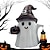 billige Halloween utendørs-1 stk. halloween utendørs solcelledrevet vanntett spøkelseslykt innendørs og utendørs gårdsplass hagesti terrasse restaurant soverom dekorativ lys landskapslys