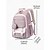 voordelige Kinderen en Tiener Rugzakken-Voor heren Dames rugzak Schooltas Schoolrugzak boekentas School Dagelijks Effen Kleur Oxfordstof Nylon Grote capaciteit waterdicht Lichtgewicht Hanger Rits Zwart Blozend Roze Paars