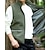 cheap Men&#039;s Fishing Vest-Men&#039;s Vest Gilet Outdoor Daily Fashion Casual Spring Fall Pocket Polyester Comfortable Plain Zipper Stand Collar Regular Fit Black Red Blue Khaki Vest