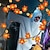 economico Luci di Halloween-Lampada a forma di zucca con foglia d&#039;acero e luci a LED per Halloween, 1,5 m, 10 LED, per decorazioni di interni ed esterni, per feste di Halloween, atmosfera da casa stregata