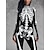 cheap Skulls &amp; Bones-Skull Skeleton Halloween Bodysuit Full Body Catsuit Scary Costume Kid&#039;s Adults&#039; Men&#039;s Women&#039;s Boys&#039; Halloween Carnival Day of the Dead Performance Party Club Easy Halloween Costumes Dress Up