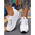 baratos Ténis de mulher-Tênis feminino flyknit com salto oculto, estilo esportivo com listras ousadas, perfeito para uso diário, caminhadas e passeios casuais