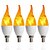 voordelige Gloeilampen-4 stuks 1 stuks e14 led vlamlampen maïslamp creatief flikkerend effect lamp ac85-265v led emulatie dynamische vlamlamp voor huisdecoratie