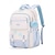abordables Sacs à dos pour Enfants et Adolescents-Sac à dos d'école rouge et blanc pour filles – joli sac à dos de grande capacité avec patchs étoiles et breloque pompon pour ados