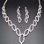 voordelige Sieradensets-Bruidssieradensets 1 Legering Oorbellen Kettingen Dames Stijlvol Luxe Schattig meetkundig Vreugde Onregelmatig Sieraden set Voor Feest