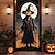 זול כיסויי דלתות של הלווין-כיסויי דלת Halloween דלעת מפחידה טפסטי דלת וילון דלת קישוט רקע דגל דלת לדלת הקדמית בית חווה מסיבת חג קישוטים פנימיים חיצוניים