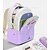 abordables Mochilas para Niños y Adolescentes-Mochila escolar rosa y blanca para niñas con un lindo llavero de dibujos animados, mochila ligera e impermeable con gran capacidad para estudiantes de primaria y secundaria.