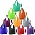 baratos armazenamento de bagagem e viagem-10 sacolas de compras dobráveis reutilizáveis, sacolas de poliéster laváveis e duráveis com alças resistentes, cores brilhantes, sacolas de compras ecológicas para uso diário, viagens, escritório e