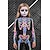 cheap Skulls &amp; Bones-Skull Skeleton Halloween Bodysuit Full Body Catsuit Scary Costume Kid&#039;s Adults&#039; Men&#039;s Women&#039;s Boys&#039; Halloween Carnival Day of the Dead Performance Party Club Easy Halloween Costumes Dress Up