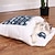 abordables Housse de canapé pour animaux de compagnie-Lit pour chat grotte lits pour chats d'intérieur, doux et confortable, jolie maison pour chat, avec oreiller rembourré lavable, lit pour chat fermé, cabane pour animaux de compagnie, cachette, petite