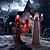 preiswerte Halloween-Halloween sprachgesteuerter stehender Geisterclown leuchtender Geisterhexen-Geheimraum-Flucht-Spukhaus-Innenhof-Dekorationsrequisiten