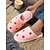 voordelige Damespantoffels &amp; slippers-Dames Slippers Fuzzy pantoffels Indoor pantoffels Warme Pantoffels Huis Valentijnsdag Dagelijks Hartvormig Met fleece gevoerd Platte hak Ronde Teen Pluche Casual Comfortabel Imitatiebont Leegloper