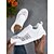 ieftine Adidași de Damă-Teniși albi cu șiret din plasă pentru femei – pantofi sport ușori, cu imprimeu floral, pentru ieșiri de primăvară, parcuri și ținute de zi cu zi