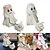 abordables Halloween-Statue de chien fantôme d'Halloween, figurine effrayante, décoration de table pour la maison