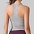 economico Top Yoga-Per donna Reggiseno da yoga Carro armato Reggiseno sportivo Supporto medio Senza ferretto Gli sport Tinta unica Top Per Palestra Atletico Pilates Abbigliamento sportivo
