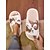 abordables Claquettes et tongs femme-Chaussons en peluche pour femmes, motif chat de dessin animé – chaussures d&#039;intérieur en peluche douce pour une utilisation confortable à la maison, dans la chambre et pour se détendre