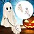 abordables Halloween-Statue de chien fantôme d'Halloween, figurine effrayante, décoration de table pour la maison