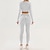 billiga Set och One-Pieces-Dam 2 delar Yogatröja Loungekläder Höst Ensfärgat Träningsdräkter Svart Röd Gymträning Hög midja Stretch Andningsfunktion Långärmad Sport Sportkläder Smal