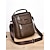 abordables Bolsos de hombre-Bolso bandolera de piel sintética impermeable para hombre con diseño multibolsillos: bolso bandolera informal de viaje para desplazamientos diarios, trabajo o salidas de fin de semana.