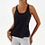 cheap Sports Bras &amp; Vests-Women&#039;s Workout Tank Tops Sports Bra Underwear Low Support Breathable Removable Pad Padded Solid / Plain Color Sport Activewear Black White Gym Fitness Yoga