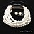 abordables Parures de Bijoux-Ensembles de bijoux de mariée 1 ensemble de boucles d&#039;oreilles en alliage de perles d&#039;imitation collier ensemble de bijoux élégant et artistique simple pour femmes pour mariage anniversaire vacances