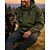 preiswerte Wasserdichte Jacken-Herren Softshelljacke Wanderjacke Außen Wasserdicht Winddicht Wanderoutfits Wanderbekleidung Frühling Herbst Jacke Jagd Klettern Laufen Einfarbig Schwarz Armeegrün