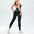 billiga Set och One-Pieces-Dam Scrunch Yoga Romper Träningsjumpsuits Öppen rygg Färgblock Byxdress Sjöblå ArmyGreen Gymträning Hög midja Stretch Andningsfunktion Magkontroll Ärmlös Sport Sportkläder Smal