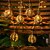 economico Sistemi d&#039;illuminazione per esterni-Lanterna decorativa a forma di sfera in filo di rattan - 10 luci a forma di globo in rattan con sfere in vimini, per interni ed esterni, per patio, pergolato, veranda, festa, cortile