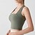 cheap Sports Bras &amp; Vests-Women&#039;s Workout Tank Tops Sports Bra Underwear Medium Support Breathable Wireless Padded Solid / Plain Color Sport Activewear White Purple Gym Fitness Yoga