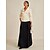 baratos Tops elegantes-Mulheres Blusa Tops elegantes Tops de noite Elegante à moda Trabalho Decote V Convidado do casamento Trabalho Roupa de Trabalho Bege Primavera Outono Inverno