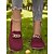 abordables Zapatillas sin cordones y mocasines de mujer-Mocasines Flyknit sin cordones con puntera ancha en color naranja para mujer: cómodos zapatos planos informales y transpirables con detalle de cadena metálica, ideales para ir de compras, trabajar y pasear por el jardín.
