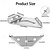 cheap Hand Tools-10pcs Multifunctional Stainless Steel Angle Code Right Angle Fixed Bracket with 80pcs Screws Furniture Wood Board Angle Hardware Accessories