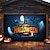 billige Halloween garage dør dække-Halloween Udendørs Garage Dør Dække Græskar Skeleter Banner Stor Vævd Baggrund Dekoration til Ferie Udendørs Garage Dør Hjem Vægsdekorationer