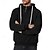 abordables sweats à capuche basiques pour hommes-Homme Sweat à capuche Sweat à capuche quart zippé Sweat à capuche en polaire Noir Blanche Vin bleu marine Kaki À capuche Uni Cordon de serrage Quart de zip Sport &amp; Loisir Quotidien Fête Polyester