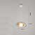 halpa Riipusvalot-polystyreenimuovista valmistettu riippuvalaisin, moderni 1-lamppuinen led, 15,5 cm korkea, lämmin valkoinen/valkoinen valo, G9, säädettävä ketju