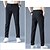 cheap Casual Pants-Men's Trousers Casual Pants Drawstring Elastic Waist Solid Color Quick Dry Lightweight Formal Weekend Classic Casual / Sporty Slim Black 1 dark grey 1