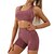billiga Set och One-Pieces-Dam 2 delar Sport BH Träningsset Yogakläder Ensfärgat Träningsdräkter Mörkgrå Sjöblå Gymträning Hög midja Stretch Andningsfunktion Ärmlös Sport Sportkläder Smal