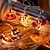 abordables Lumières d'Halloween-Guirlande lumineuse décorative à LED pour Halloween, 1,5 m, 10 LED, alimentée par piles, motif citrouille, fantôme, araignée, à suspendre à une fenêtre, pour les fêtes, décoration d'intérieur