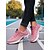 tanie Trampki damskie-Damskie fioletowe buty do biegania Flyknit – lekkie, oddychające buty sportowe do ćwiczeń na siłowni, biegania, spacerów i codziennego noszenia