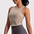 voordelige Yoga Tops-Dames Training Tops Lichte kleding Ademend Rimpels Mouwloos Sport Effen Kleur Kleding Bovenlichaam Voor Pilates Hardlopen Yoga Sportkleding
